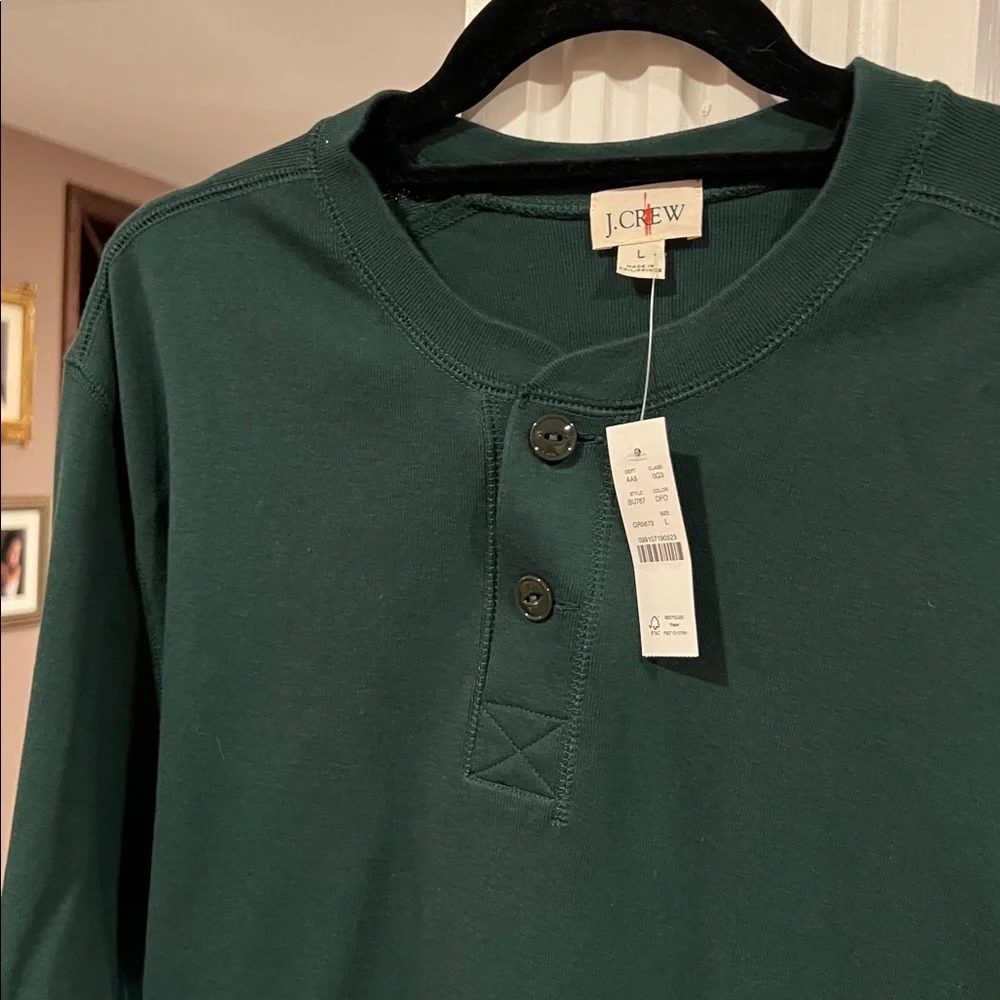 J. Crew Men’s Henley Top, L